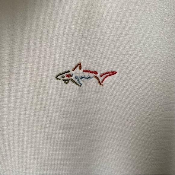 Greg Norman Men's White Polo Golf Shirt size L - Picture 3 of 7